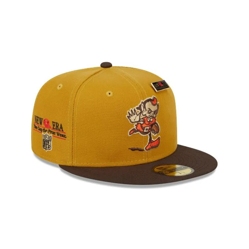 Cleveland Browns Bronze 59FIFTY Fitted Hat sold by New Era