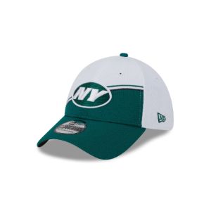 New York Jets 2023 Sideline White 39THIRTY Stretch Fit Hat sold by New Era