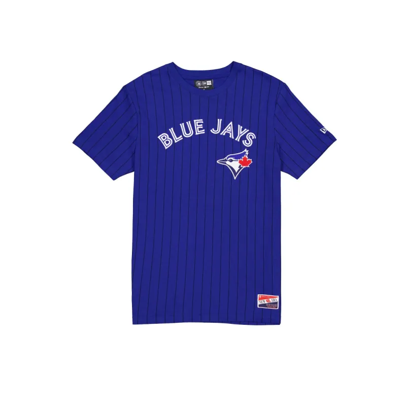 Toronto Blue Jays Throwback Pinstripe T-Shirt sold by New Era