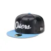 NFL Oilers Faux Leather Crown 59FIFTY Fitted Hat sold by New Era