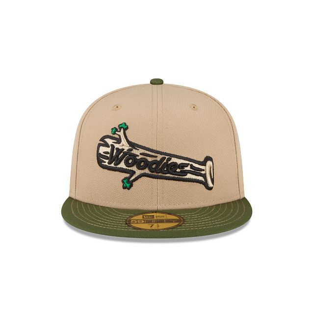 Just Caps Beige Camel Down East Wood Ducks 59FIFTY Fitted Hat sold by New Era product image thumbnail 2
