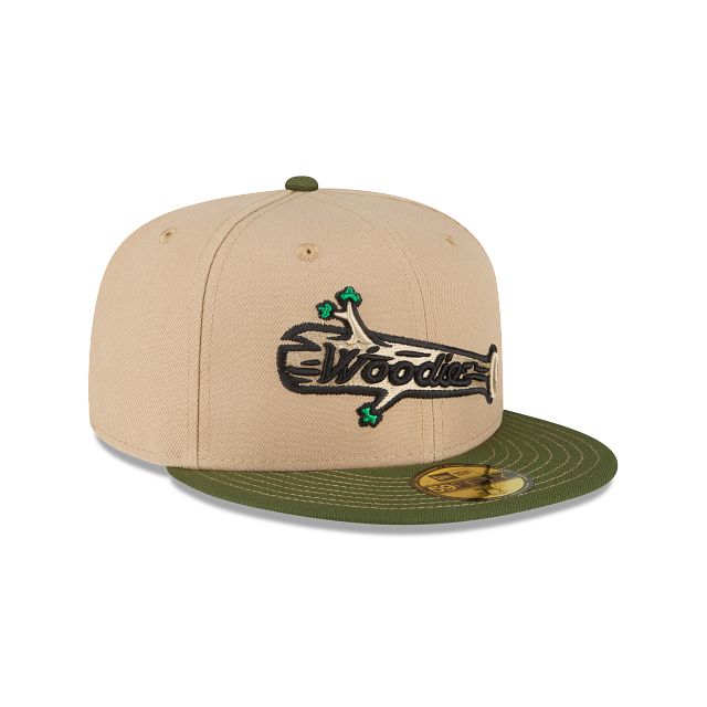 Just Caps Beige Camel Down East Wood Ducks 59FIFTY Fitted Hat sold by New Era product image thumbnail 3