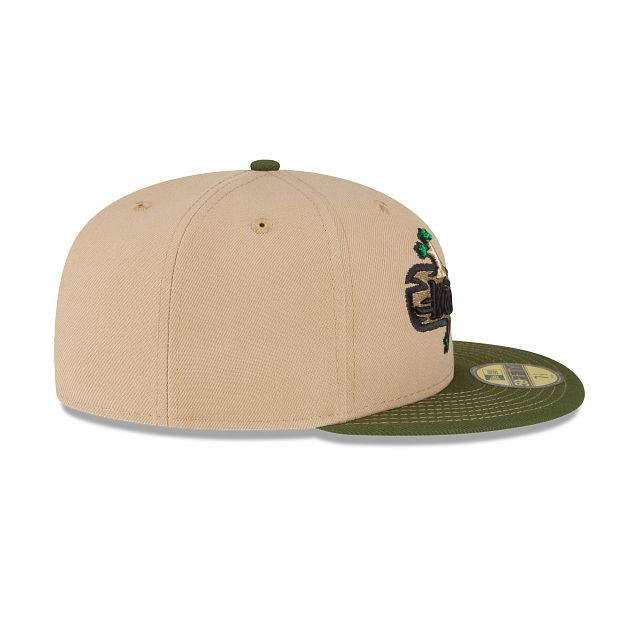 Just Caps Beige Camel Down East Wood Ducks 59FIFTY Fitted Hat sold by New Era product image thumbnail 5