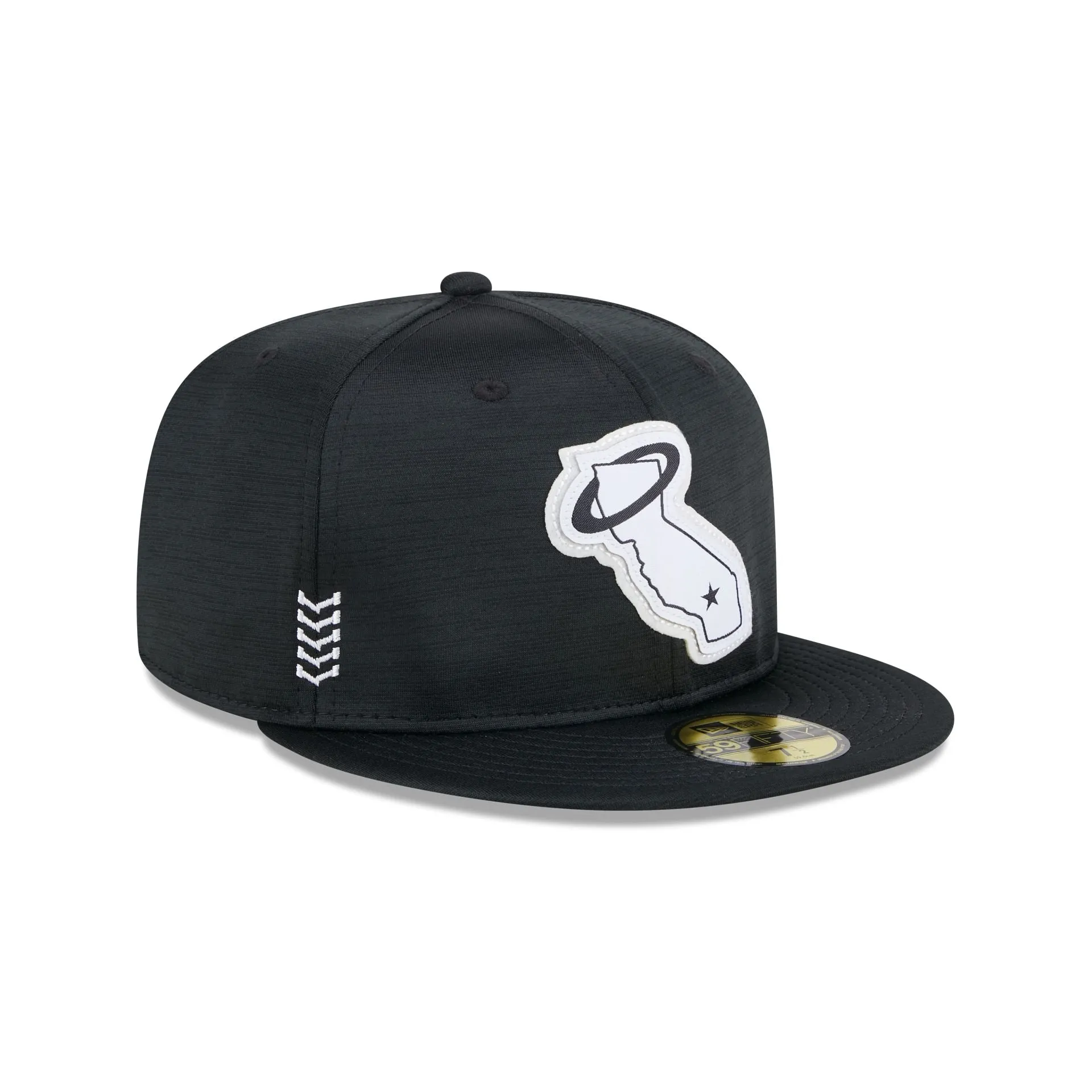 Los Angeles Angels 2024 Clubhouse Black 59FIFTY Fitted Hat sold by New Era product image thumbnail 3