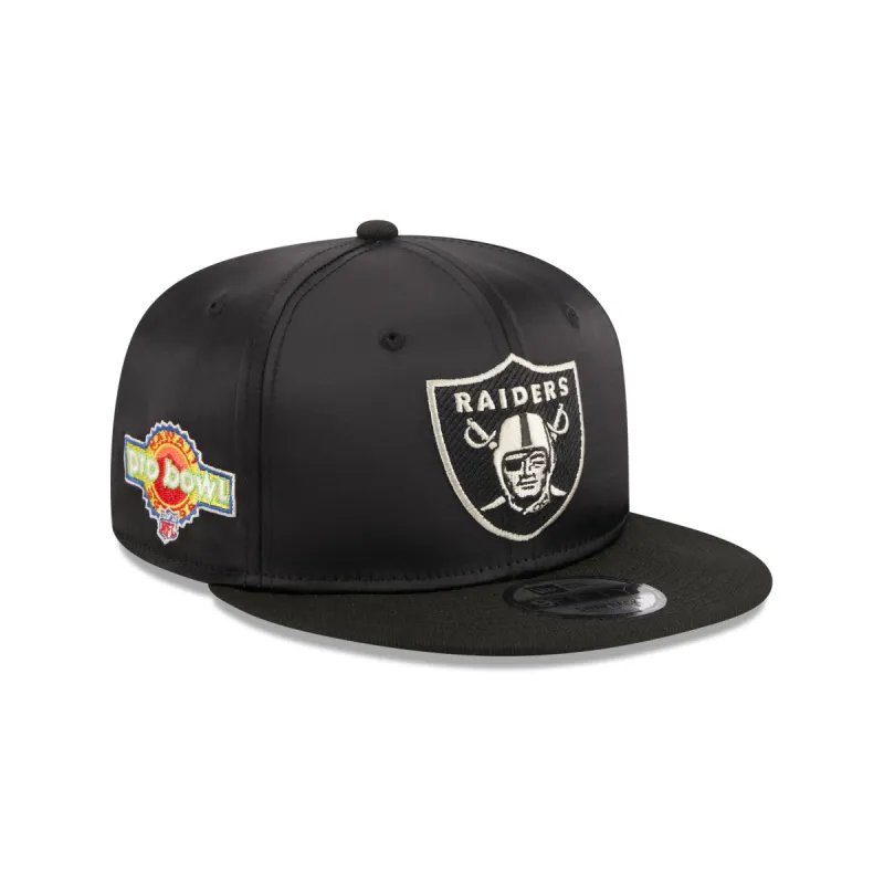 Las Vegas Raiders Satin 9FIFTY Snapback Hat sold by New Era