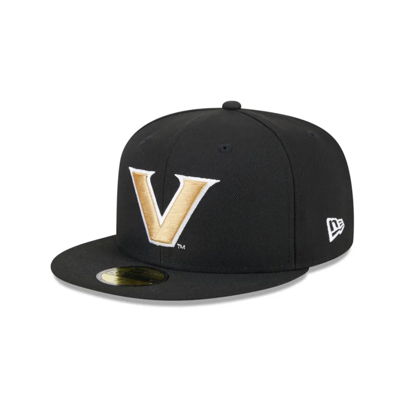 Vanderbilt Commodores Black 59FIFTY Fitted Hat sold by New Era