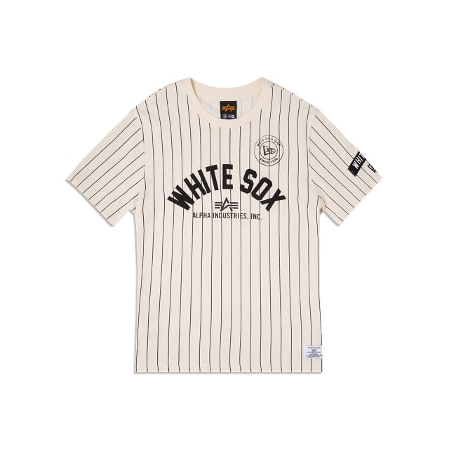 Alpha Industries X Chicago White Sox Striped T-Shirt sold by New Era