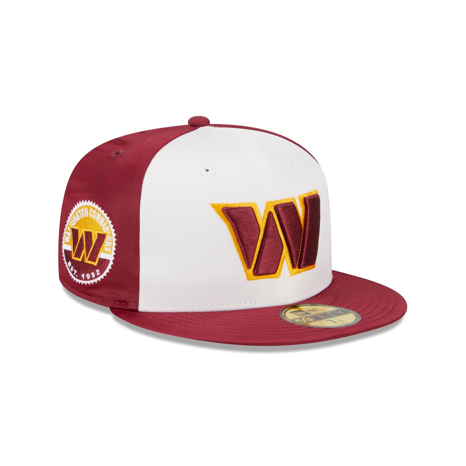 Washington Commanders Throwback Satin 59FIFTY Fitted Hat sold by New Era