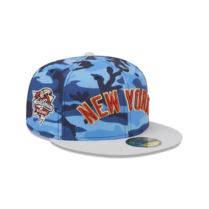 New York Yankees Blue Camo 59FIFTY Fitted Hat sold by New Era