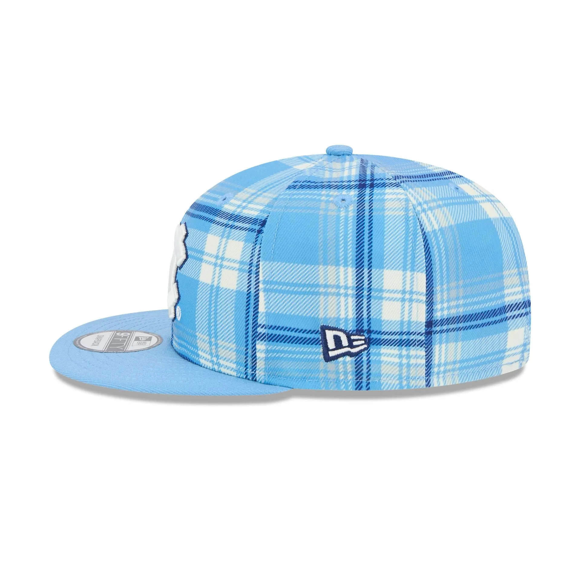 North Carolina University Tar Heels Plaid 9FIFTY Snapback Hat sold by New Era product image thumbnail 4