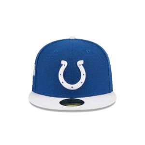 Indianapolis Colts Throwback Hidden 59FIFTY Fitted Hat sold by New Era