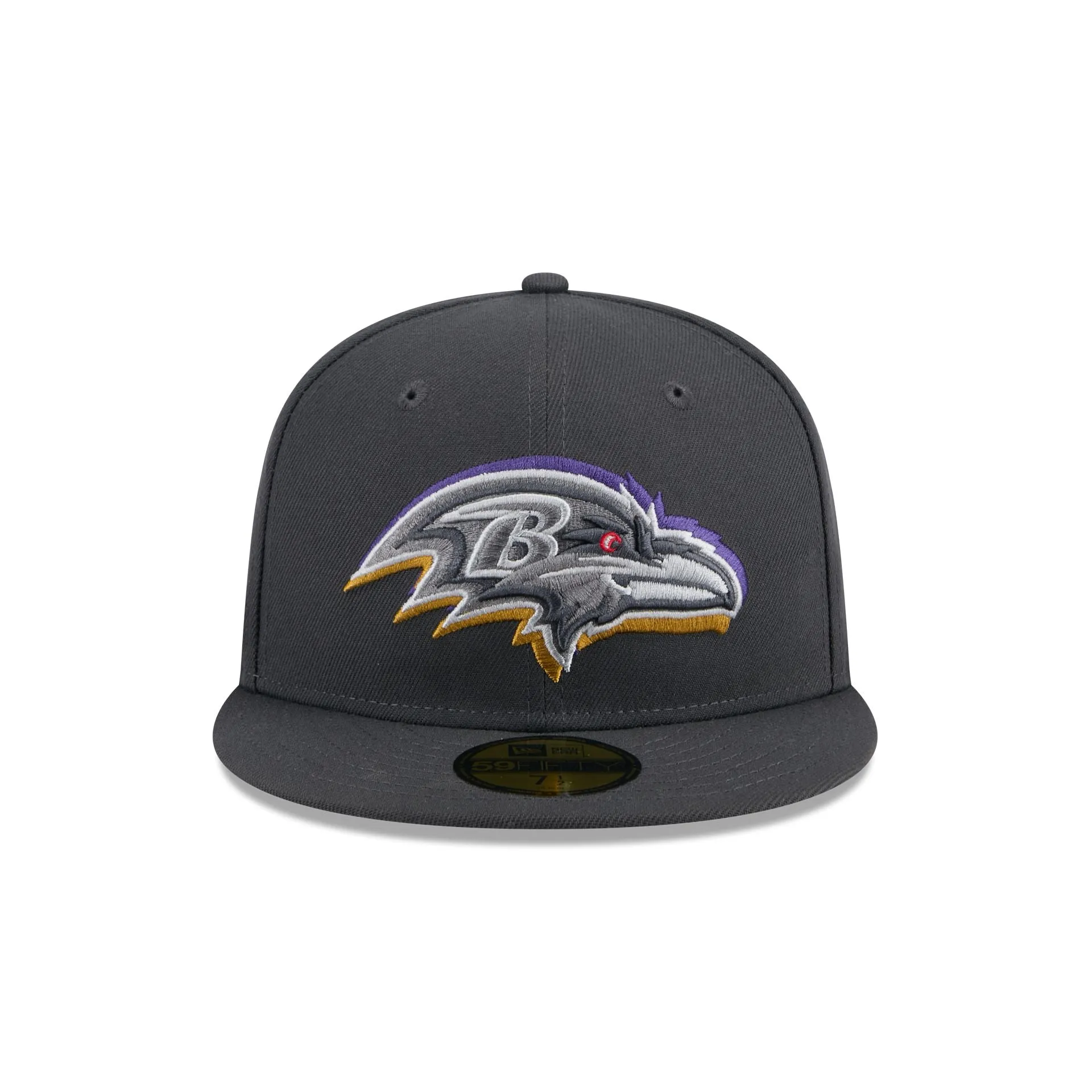 Baltimore Ravens 2024 Draft Gray 59FIFTY Fitted Hat sold by New Era product image thumbnail 2