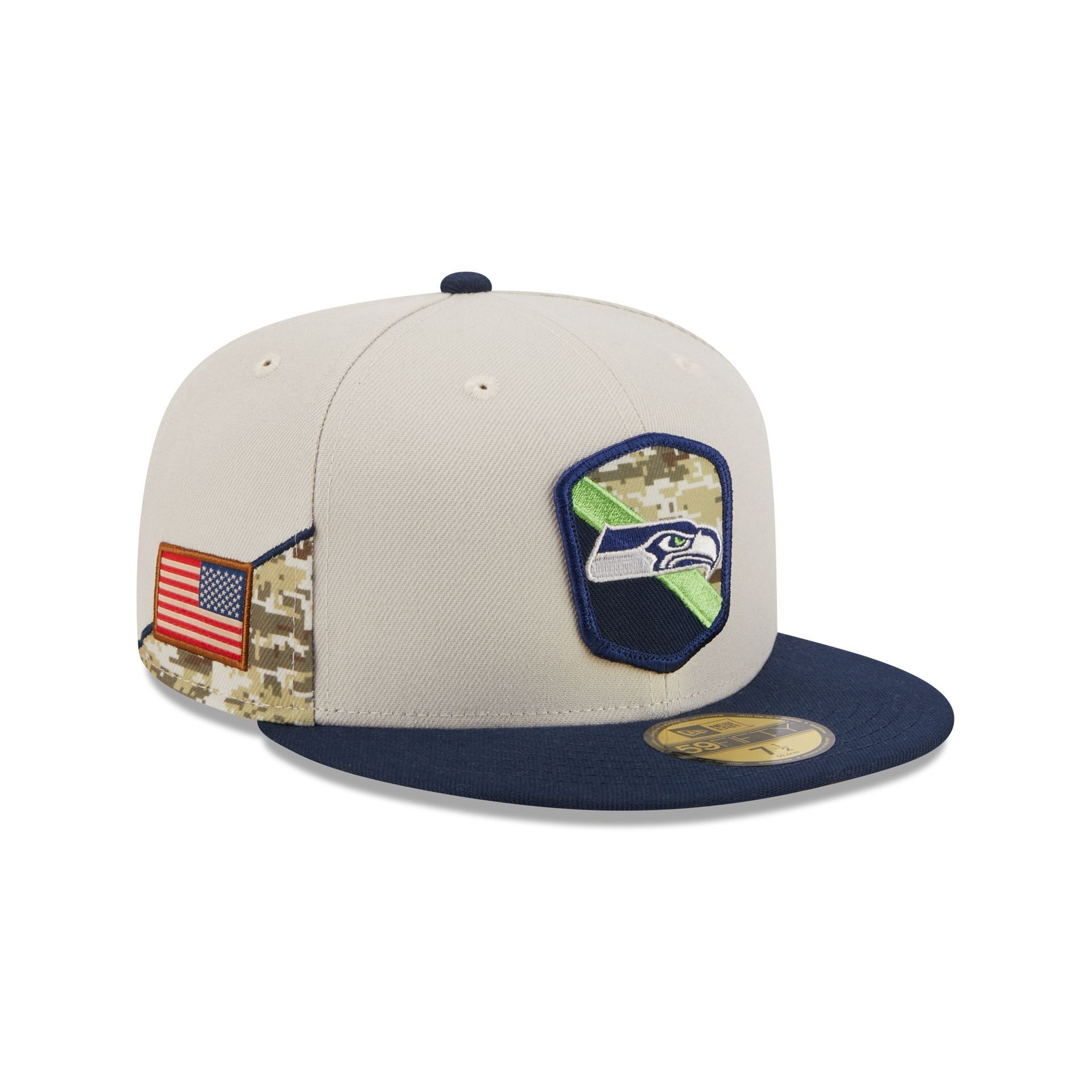 Seattle Seahawks 2023 Salute to Service 59FIFTY Fitted Hat sold by New Era