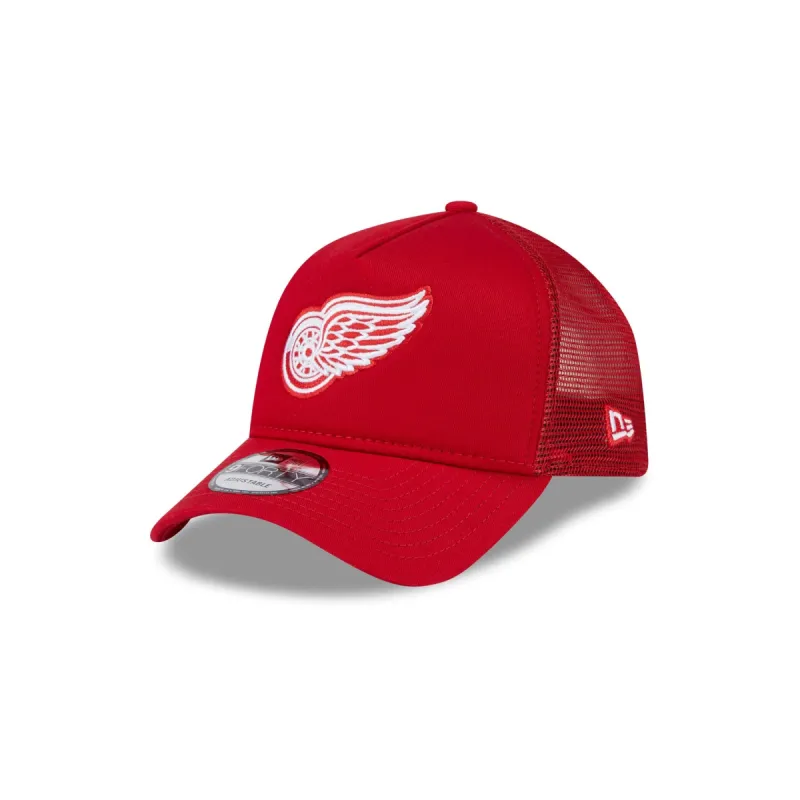 Detroit Red Wings 9FORTY A-Frame Trucker Hat sold by New Era