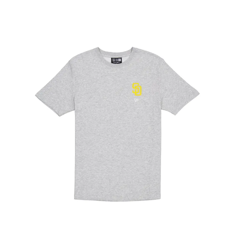 San Diego Padres Logo Essentials Gray T-Shirt sold by New Era