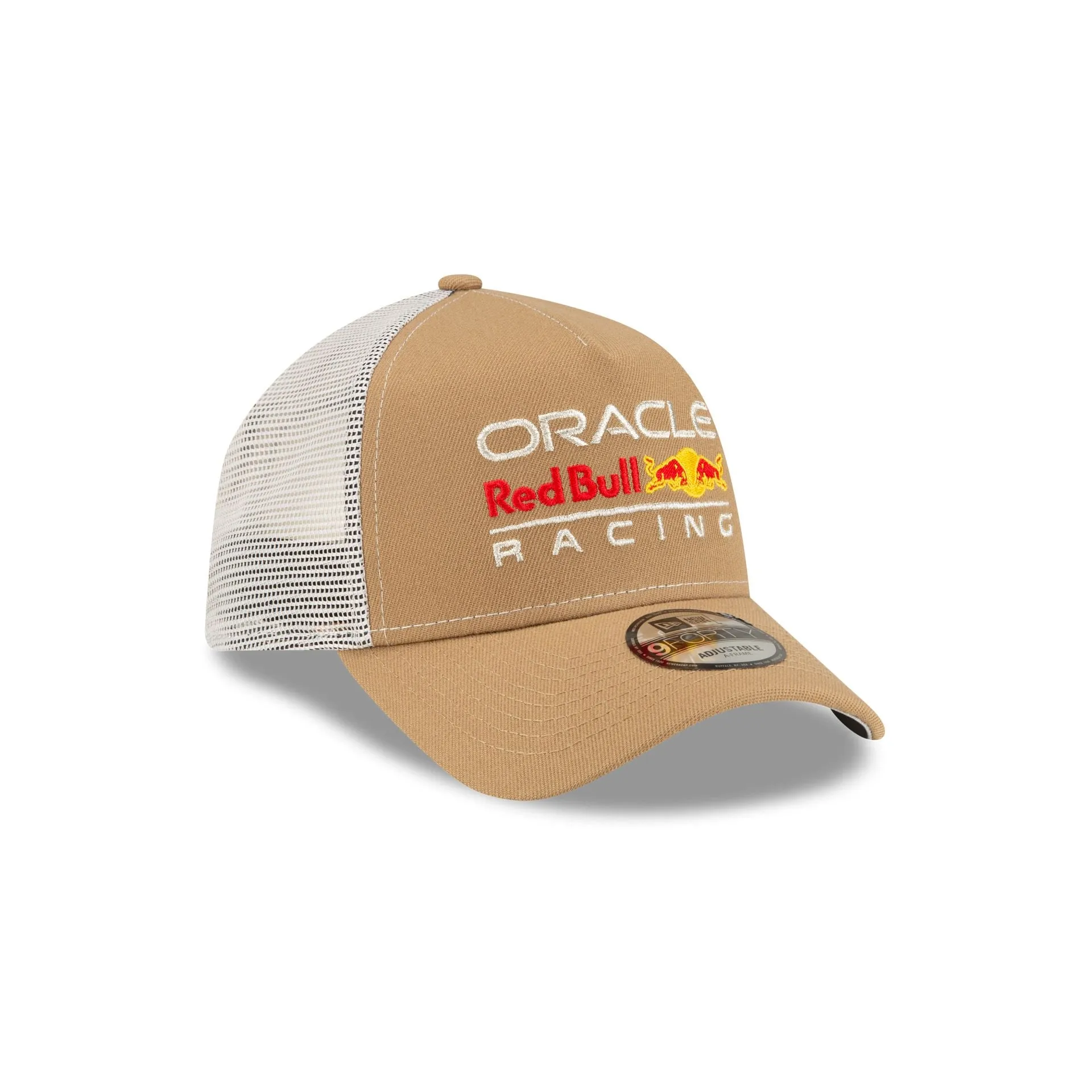Oracle Red Bull Racing Essential Khaki 9FORTY A-Frame Trucker Hat sold by New Era product image thumbnail 3