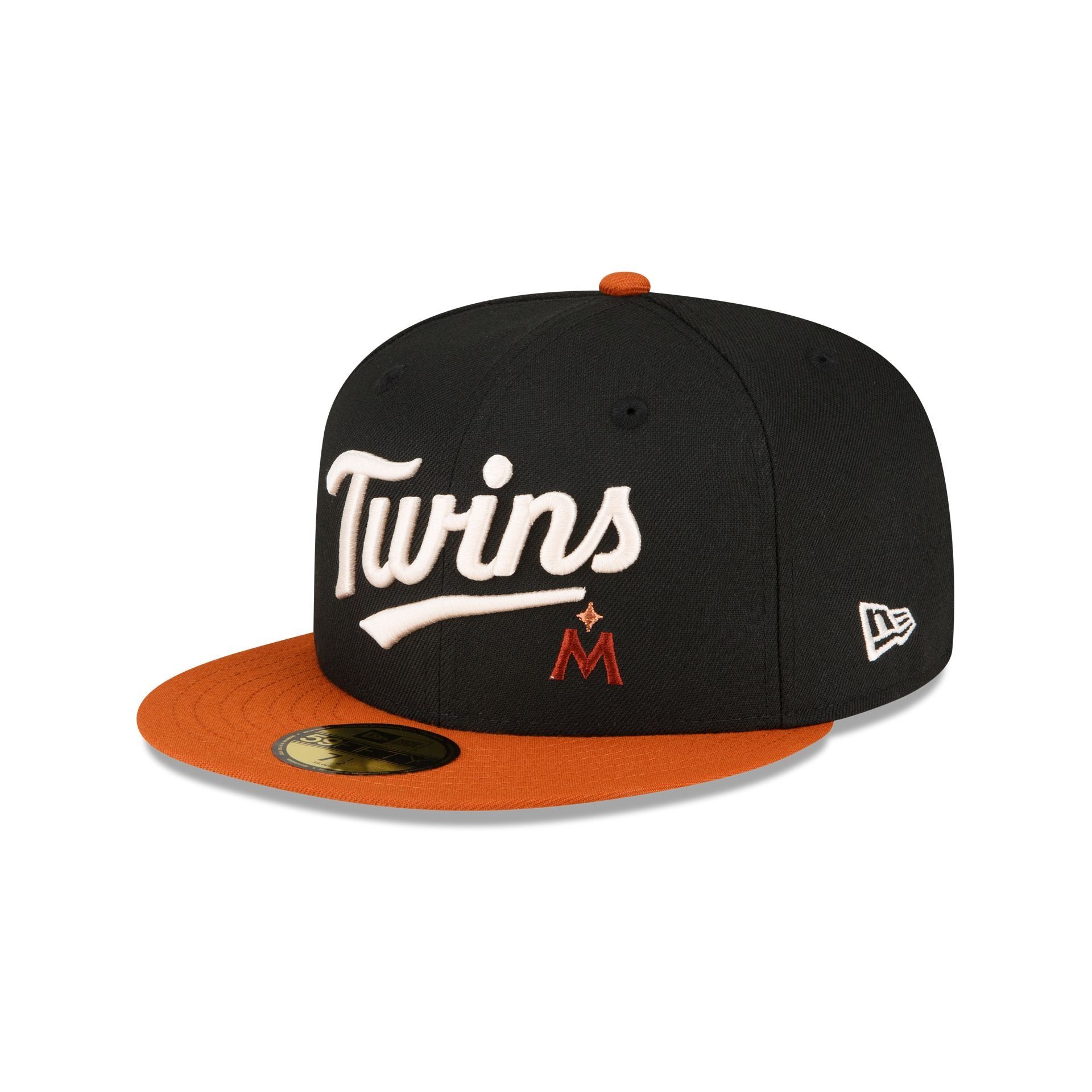 Just Caps Rust Orange Minnesota Twins 59FIFTY Fitted Hat sold by New Era product image thumbnail 3