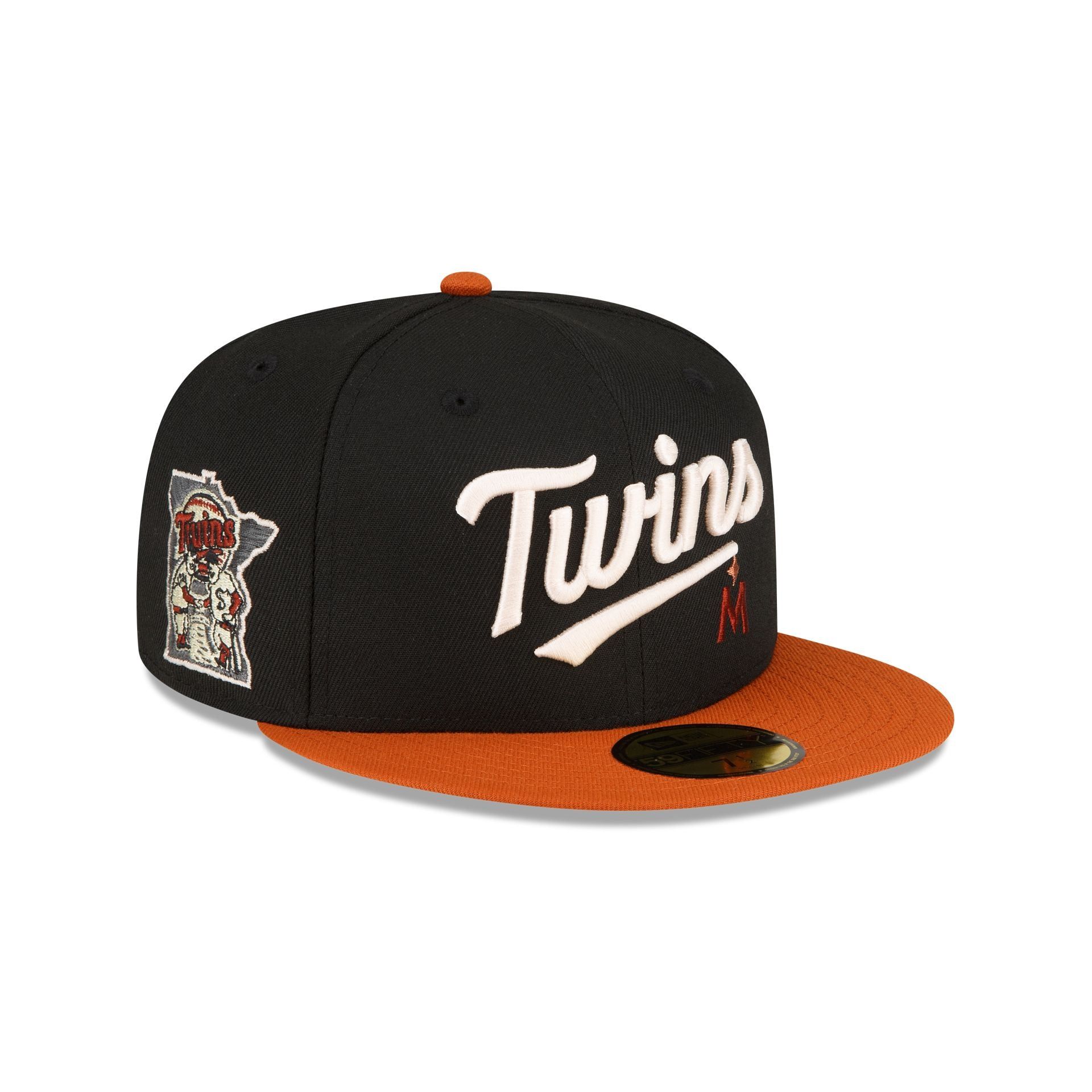 Just Caps Rust Orange Minnesota Twins 59FIFTY Fitted Hat sold by New Era