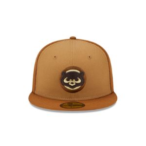 Chicago Cubs Tri-Tone Brown 59FIFTY Fitted Hat sold by New Era