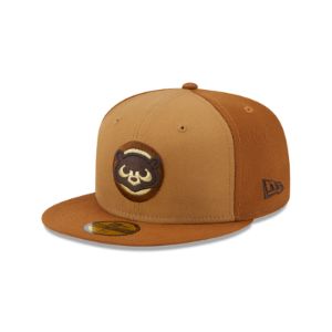 Chicago Cubs Tri-Tone Brown 59FIFTY Fitted Hat sold by New Era
