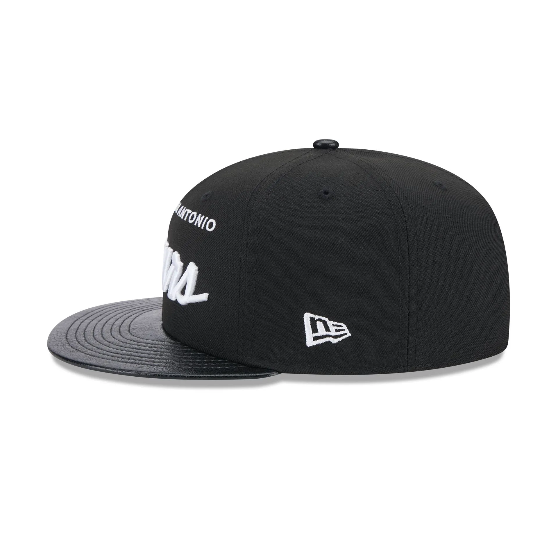 San Antonio Spurs Faux Leather Visor 9FIFTY Snapback Hat sold by New Era product image thumbnail 5