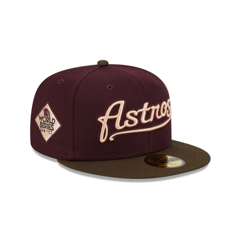 Houston Astros Berry Chocolate 59FIFTY Fitted Hat sold by New Era
