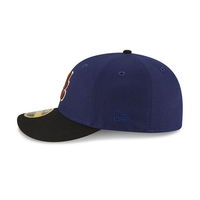 Atlanta Braves Navy Low Profile 59FIFTY Fitted Hat sold by New Era product image thumbnail 4
