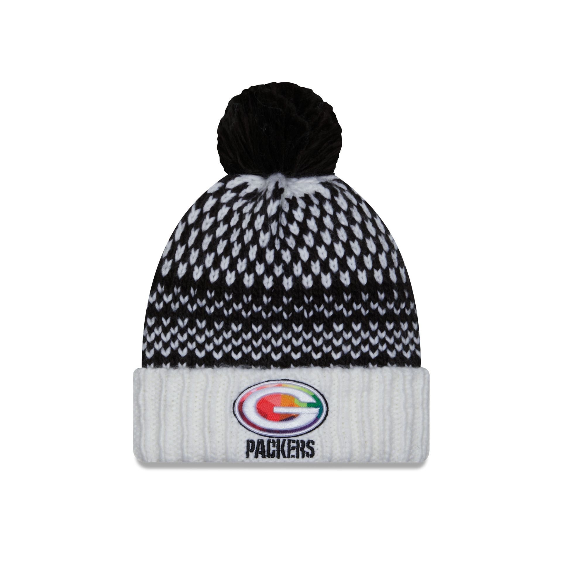 Green Bay Packers 2023 Crucial Catch Women's Pom Knit Hat sold by New Era