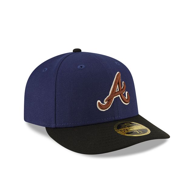 Atlanta Braves Navy Low Profile 59FIFTY Fitted Hat sold by New Era product image thumbnail 3