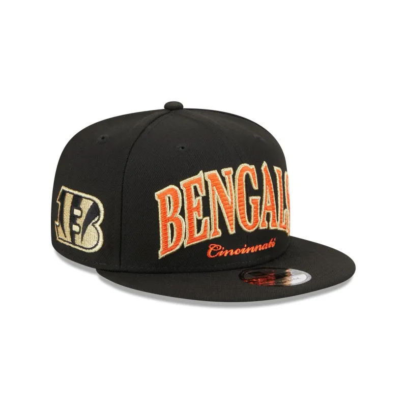Cincinnati Bengals Throwback 9FIFTY Snapback Hat sold by New Era