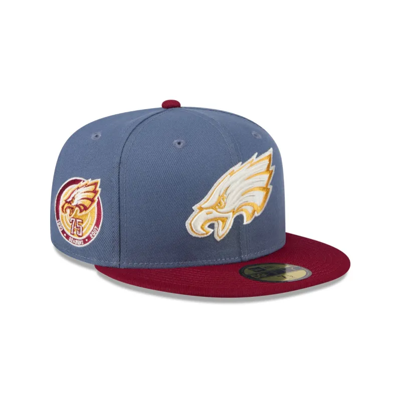 Philadelphia Eagles Deep Blue 59FIFTY Fitted Hat sold by New Era