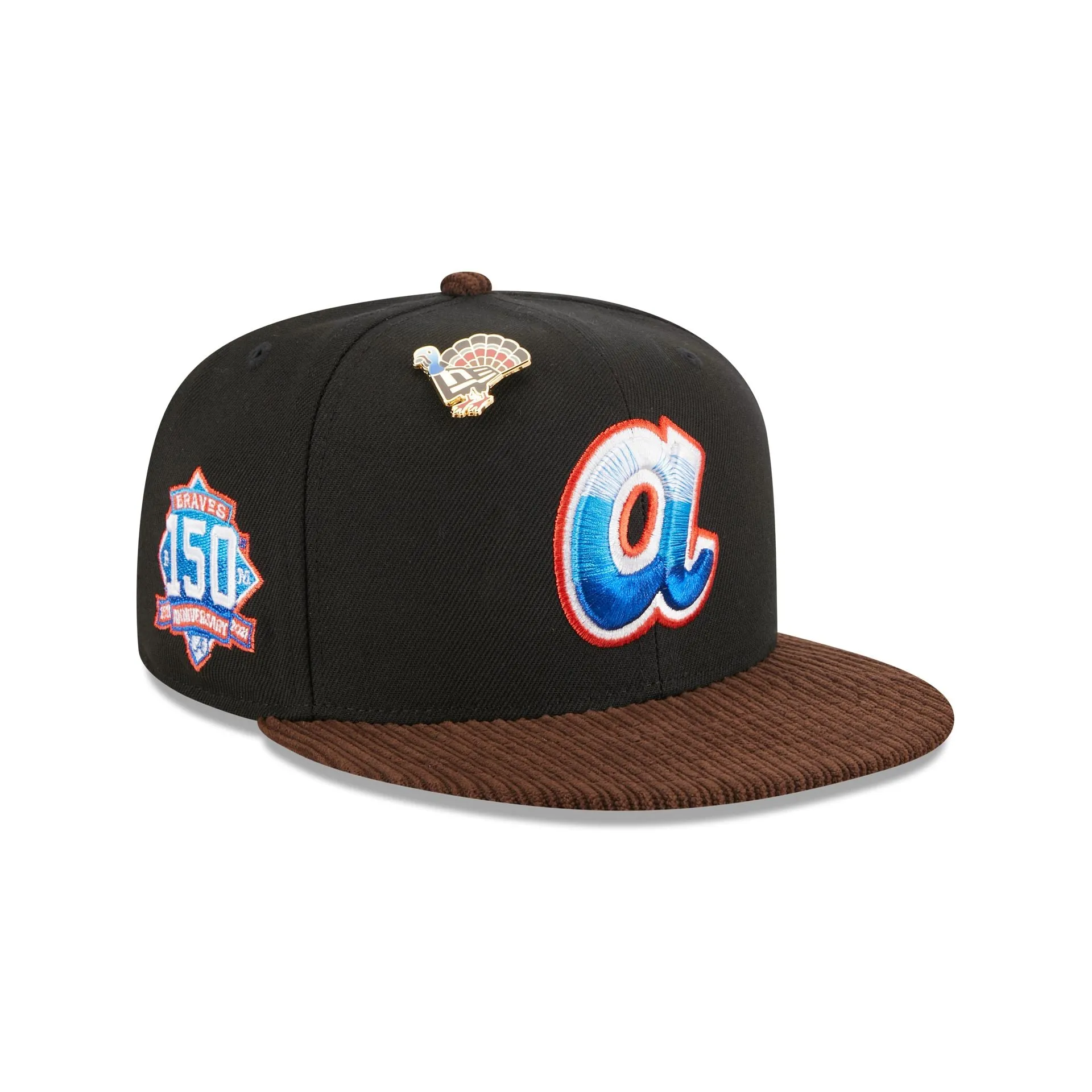 Atlanta Braves Feathered Cord 59FIFTY Fitted Hat sold by New Era