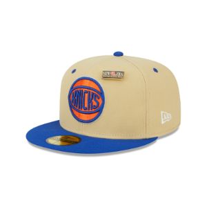 New York Knicks Tan 59FIFTY Fitted Hat sold by New Era