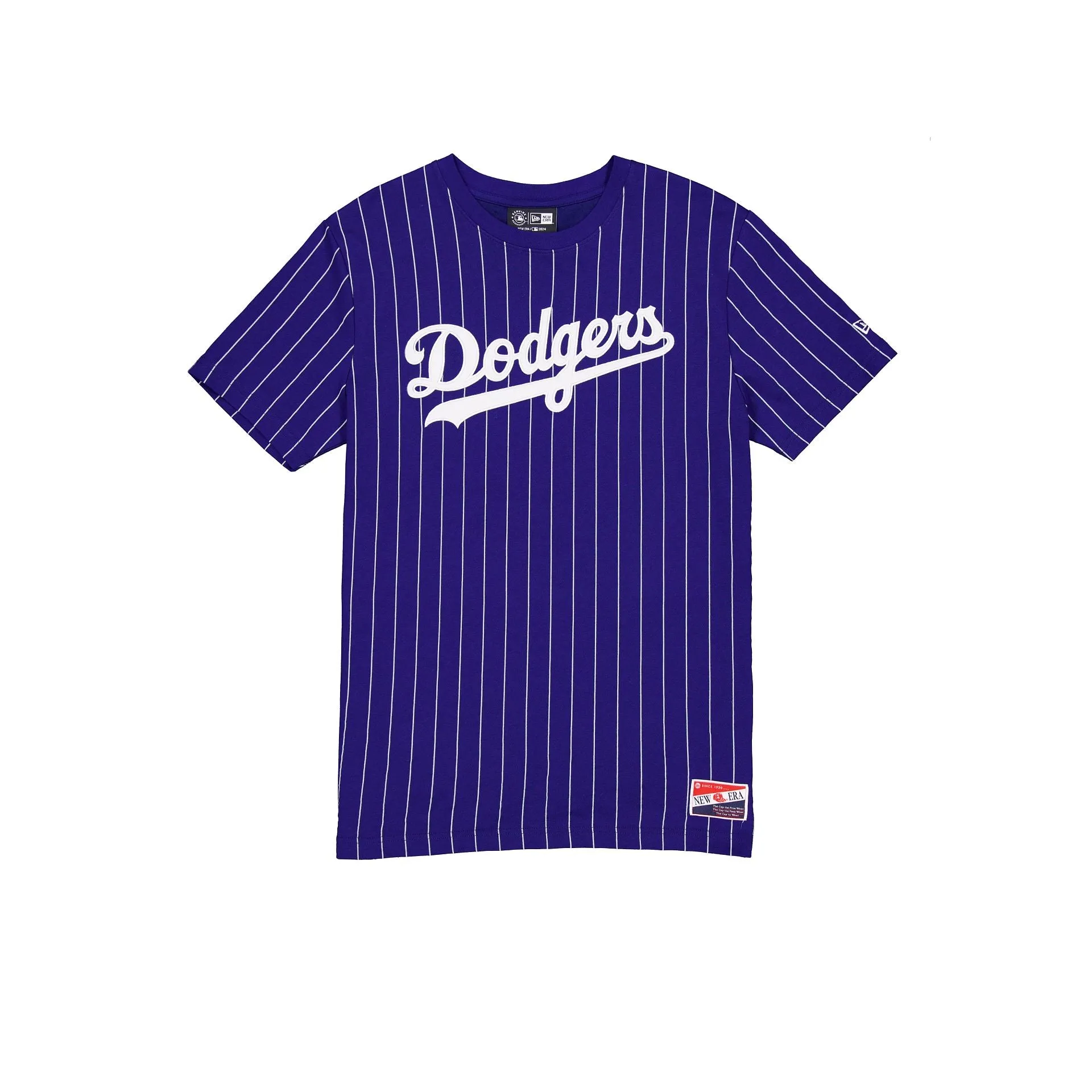 Los Angeles Dodgers Throwback Pinstripe T-Shirt sold by New Era