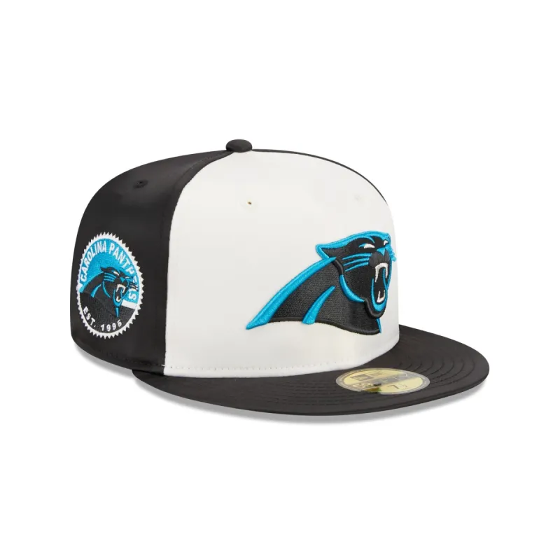 Carolina Panthers Throwback Satin 59FIFTY Fitted Hat sold by New Era