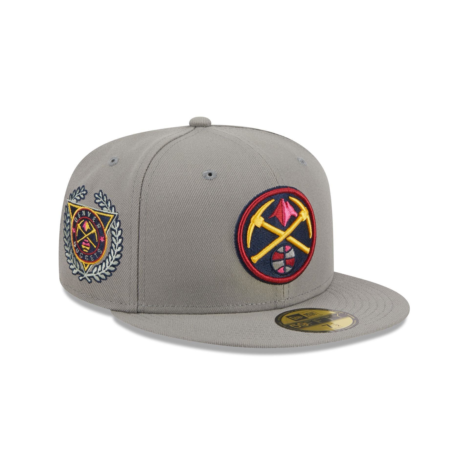 Denver Nuggets Color Pack Gray 59FIFTY Fitted Hat sold by New Era