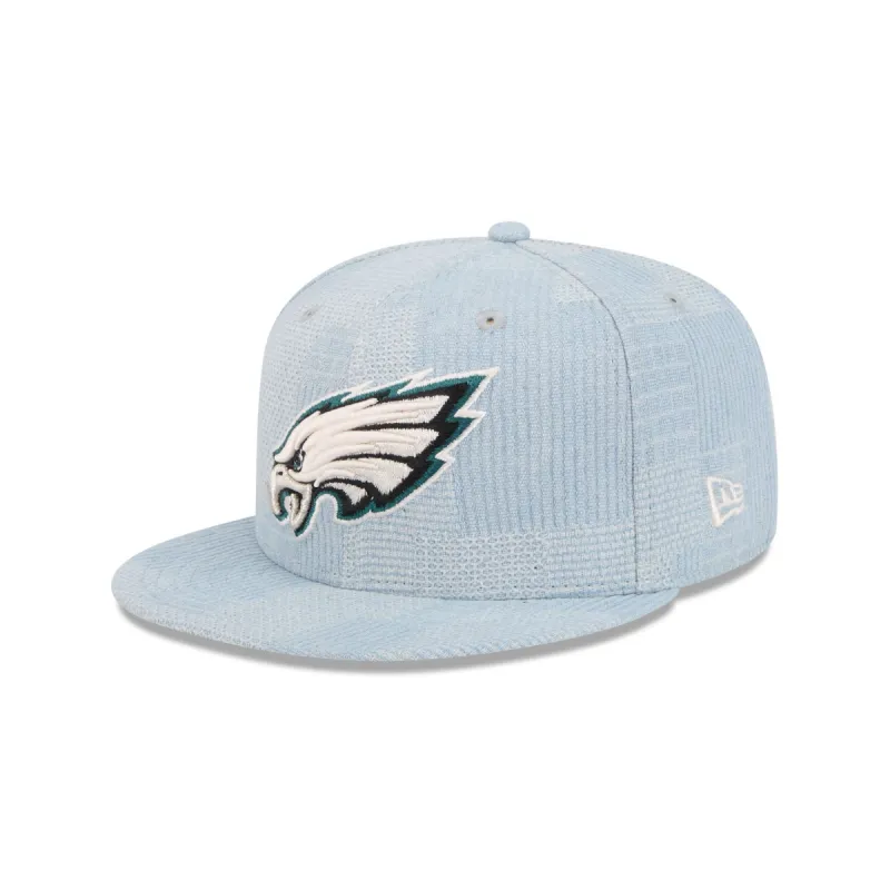 Philadelphia Eagles Denim Patchwork 9FIFTY Snapback Hat sold by New Era