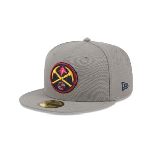 Denver Nuggets Color Pack Gray 59FIFTY Fitted Hat sold by New Era