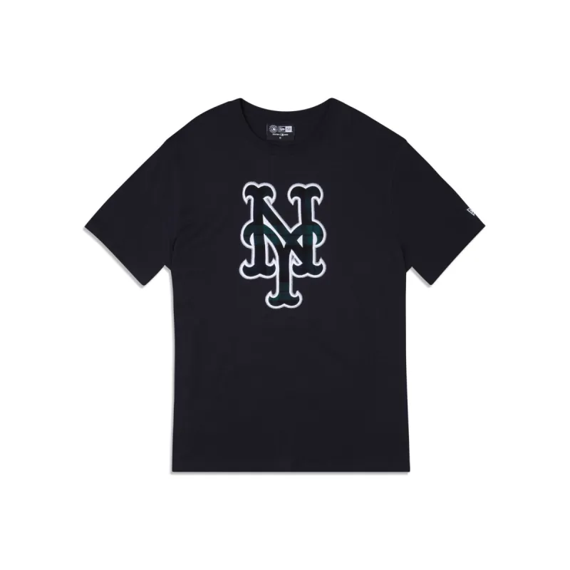 New York Mets Plaid T-Shirt made by New Era