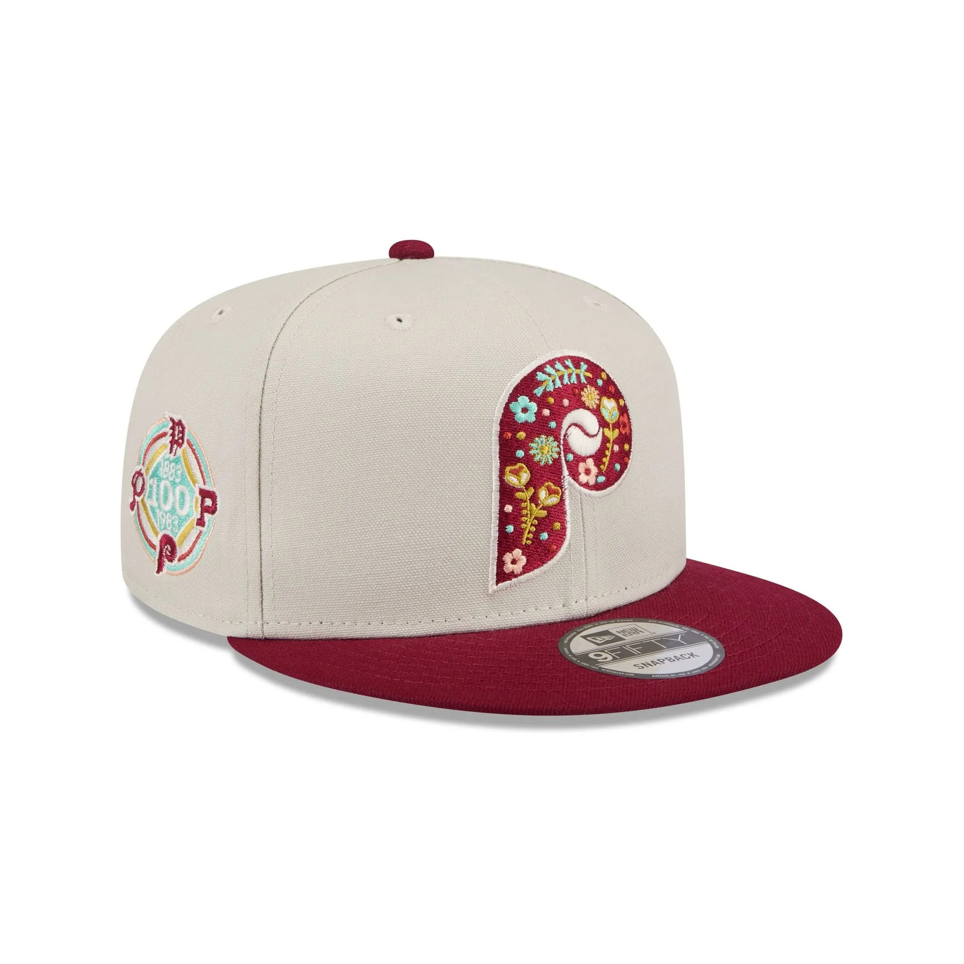 Philadelphia Phillies Floral Fill 9FIFTY Snapback Hat sold by New Era