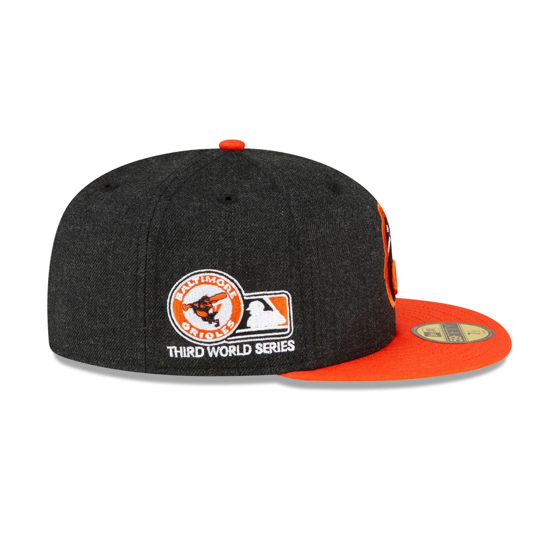 Just Caps Heathered Crown Baltimore Orioles 59FIFTY Fitted Hat sold by New Era product image thumbnail 4