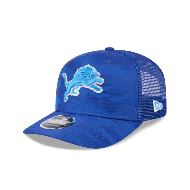 Detroit Lions Camo 9SEVENTY Trucker Stretch-Snap Hat sold by New Era