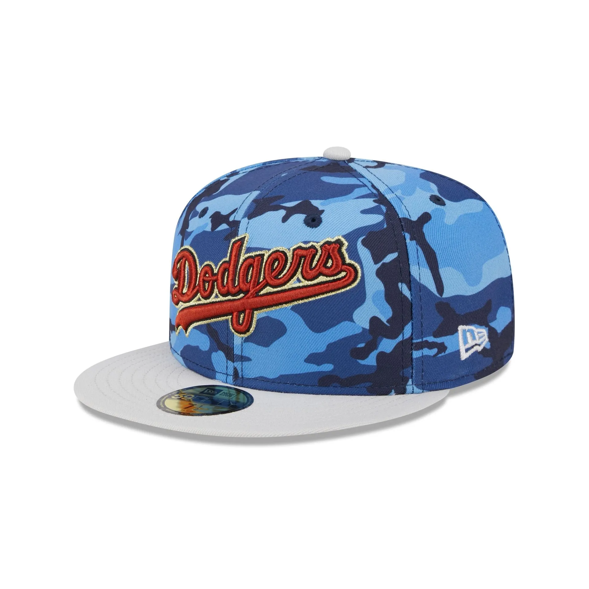 Los Angeles Dodgers Blue Camo 59FIFTY Fitted Hat sold by New Era product image thumbnail 3