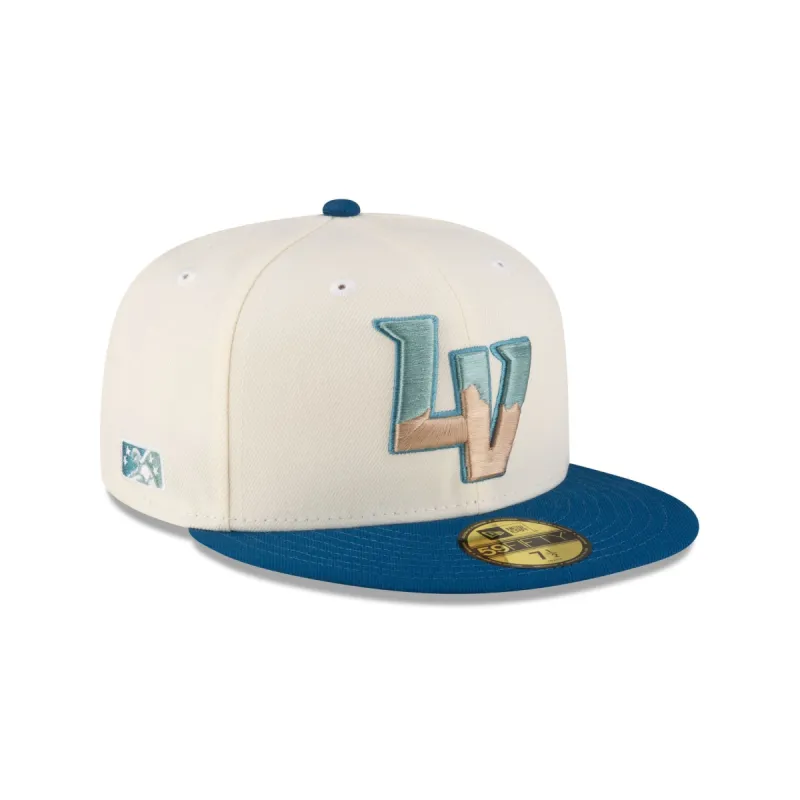 Las Vegas Aviators Chrome Blue 59FIFTY Fitted Hat sold by New Era