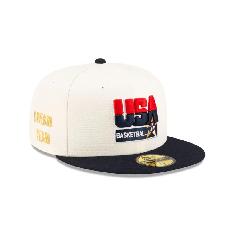 Dream Team Chrome White Alt 59FIFTY Fitted Hat sold by New Era