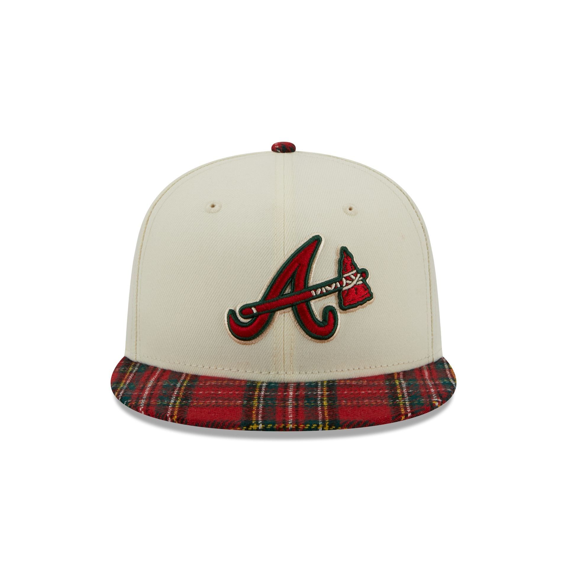 Atlanta Braves Plaid Visor 9FIFTY Snapback Hat sold by New Era product image thumbnail 2