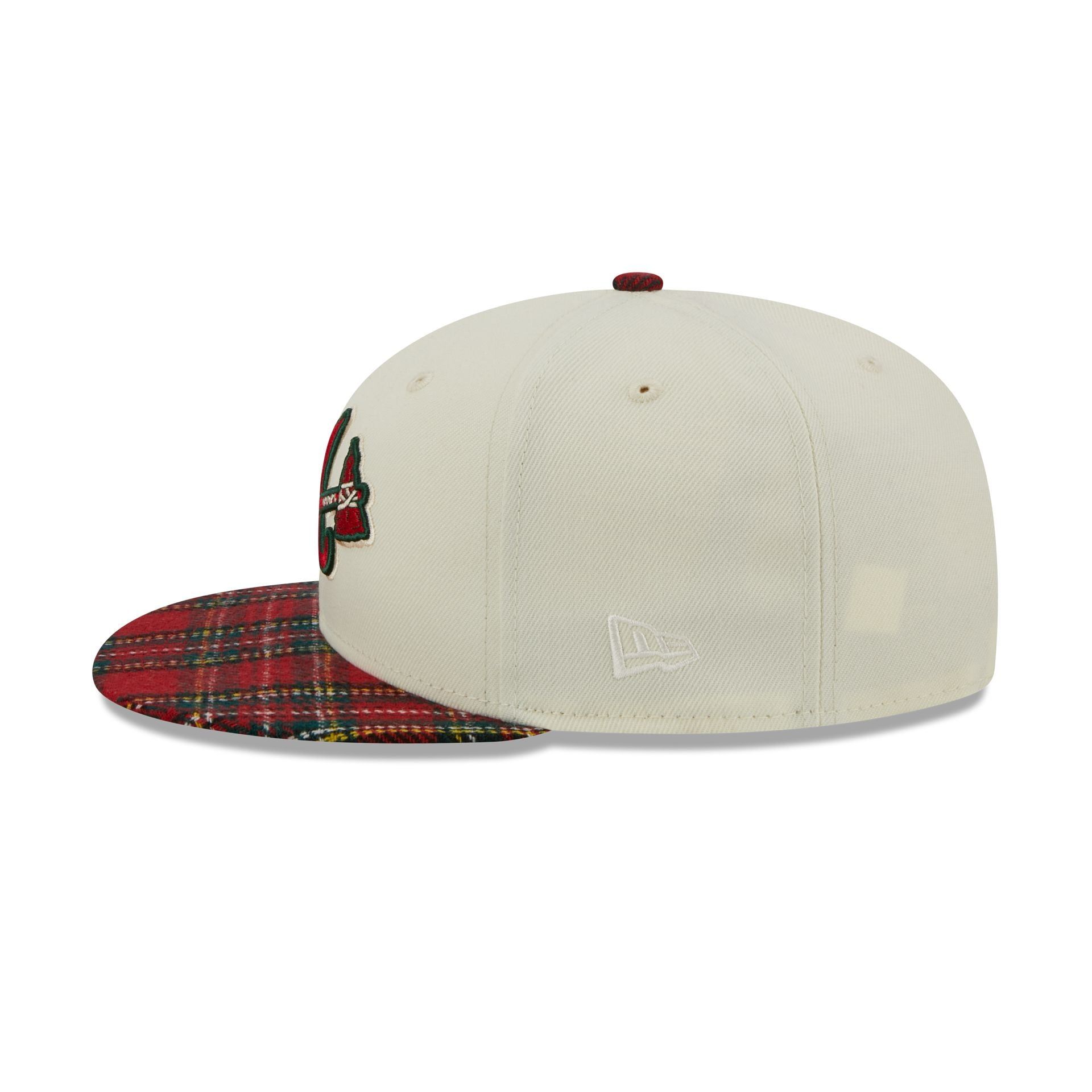 Atlanta Braves Plaid Visor 9FIFTY Snapback Hat sold by New Era product image thumbnail 4