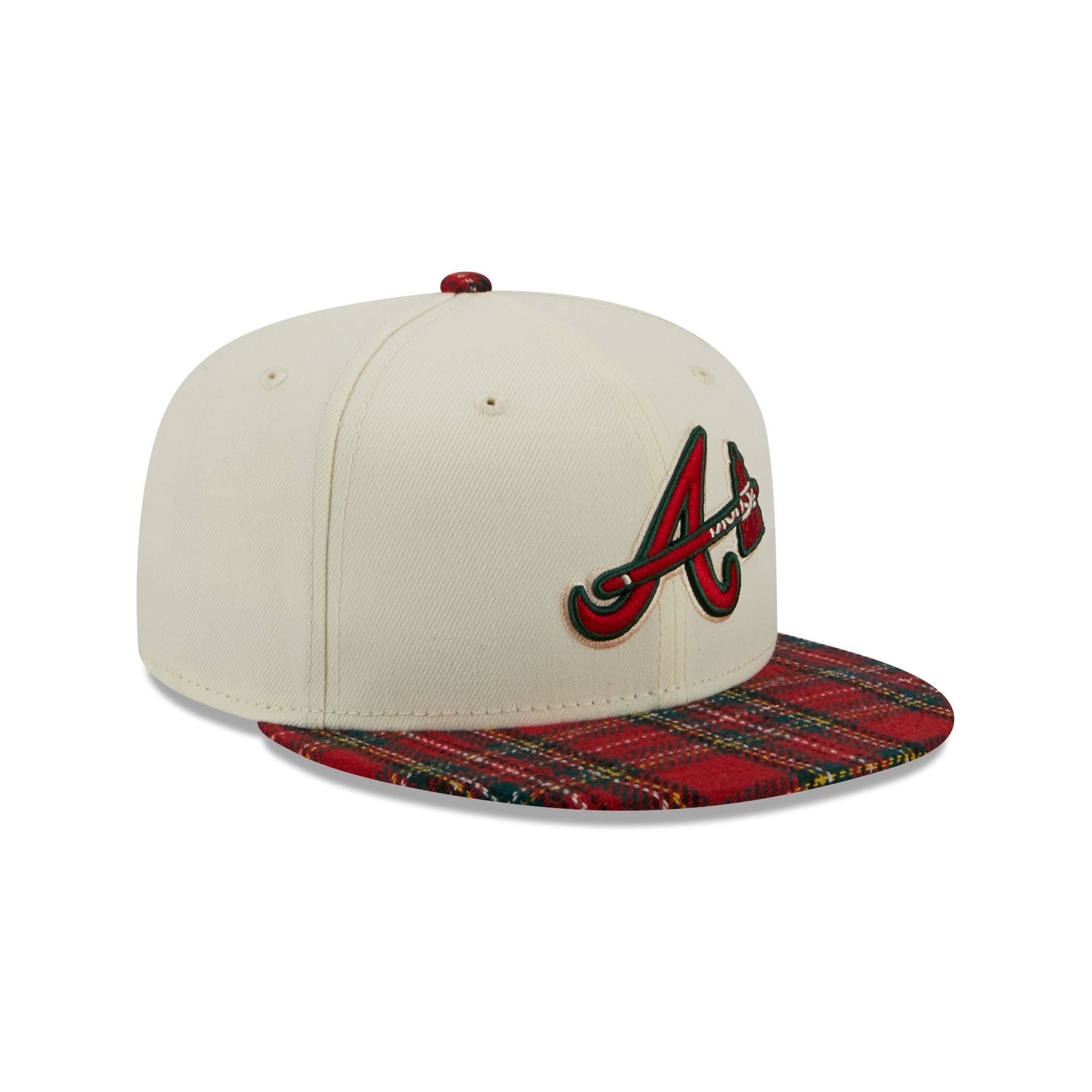 Atlanta Braves Plaid Visor 9FIFTY Snapback Hat sold by New Era product image thumbnail 3