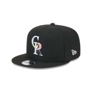 Colorado Rockies Color Pack Black 9FIFTY Snapback Hat sold by New Era