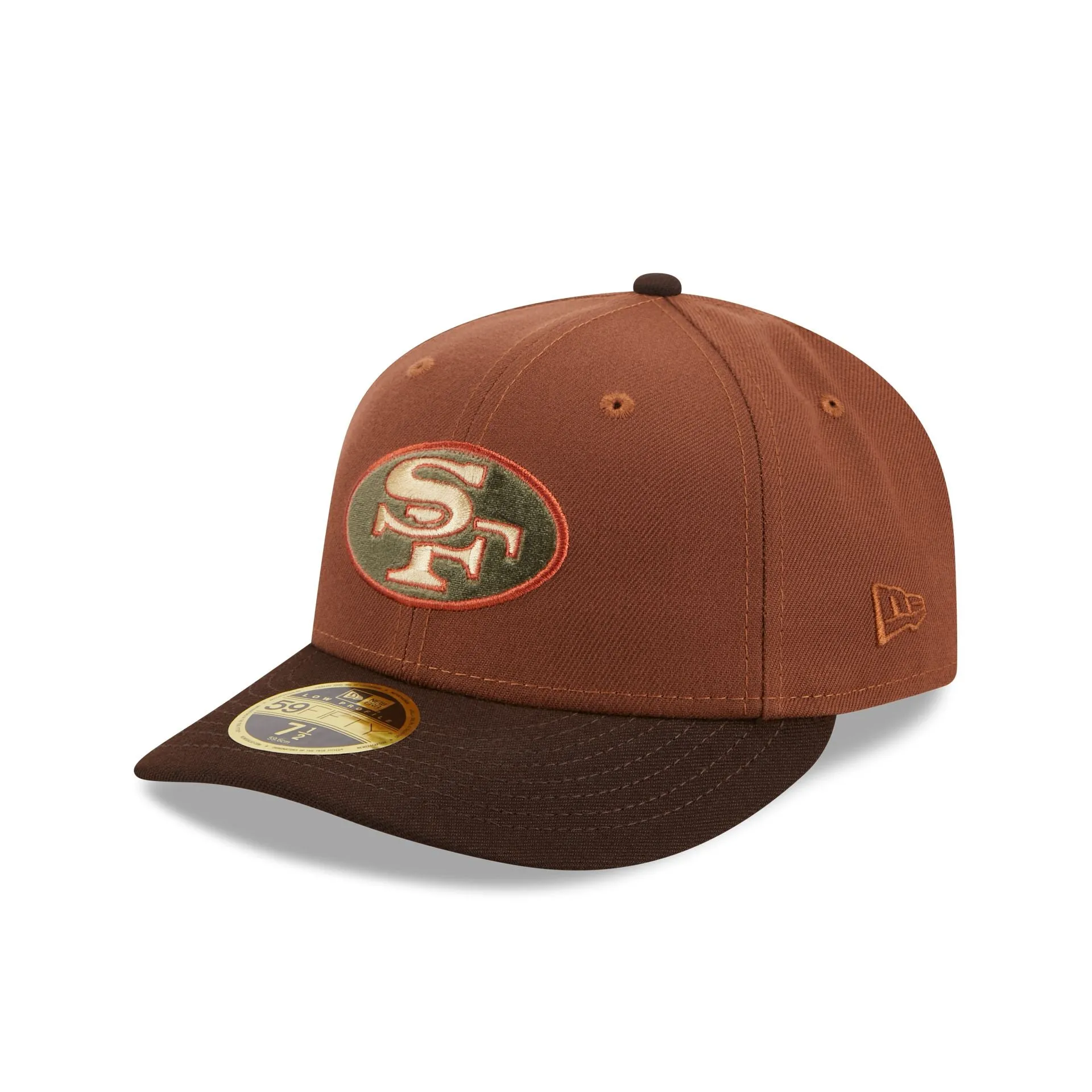 San Francisco 49ers Velvet Fill Low Profile 59FIFTY Fitted Hat sold by New Era product image thumbnail 3